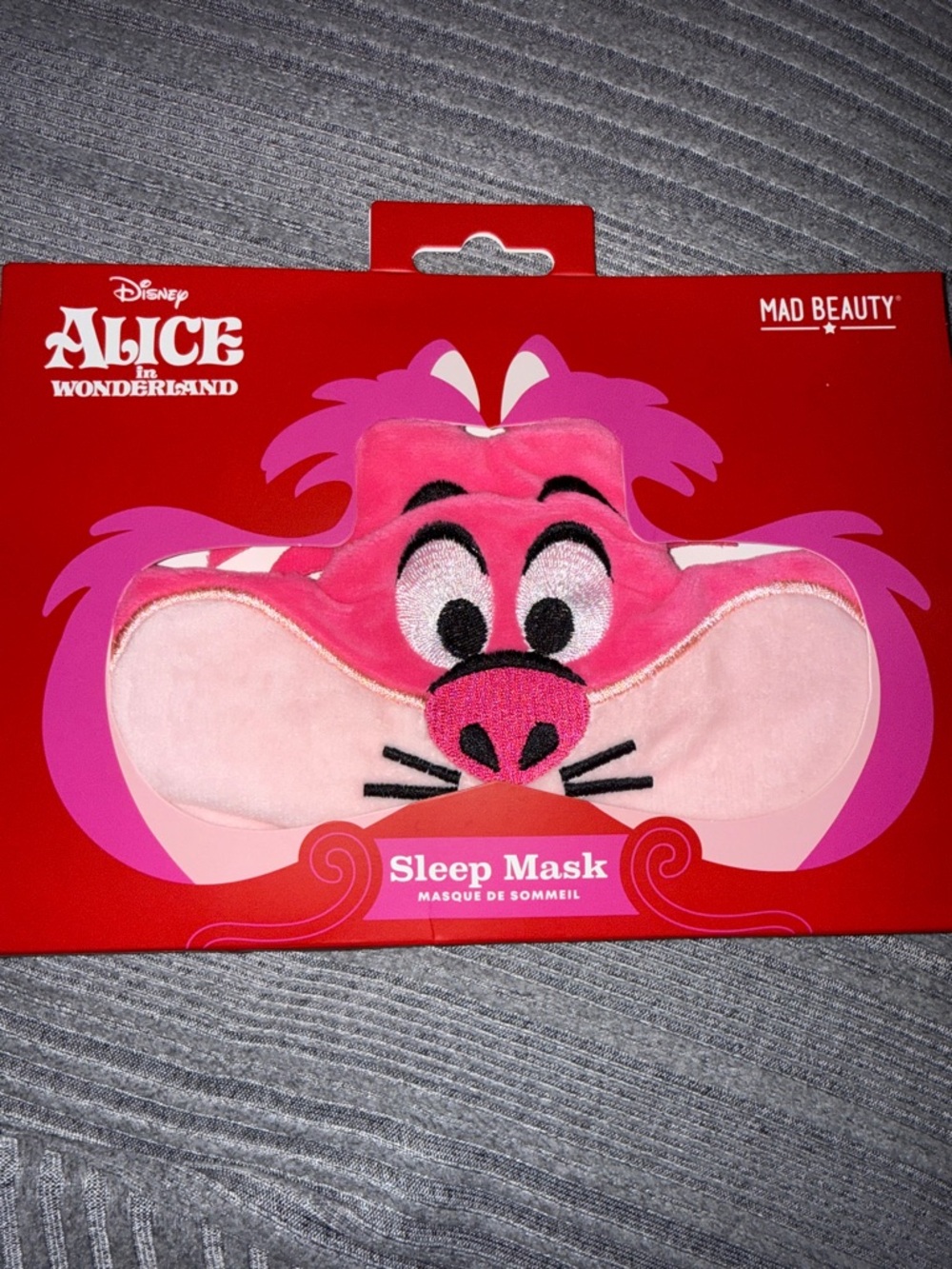 Disney Cheshire Cat Plush Sleep Mask - Hot Pink & Light Pink
